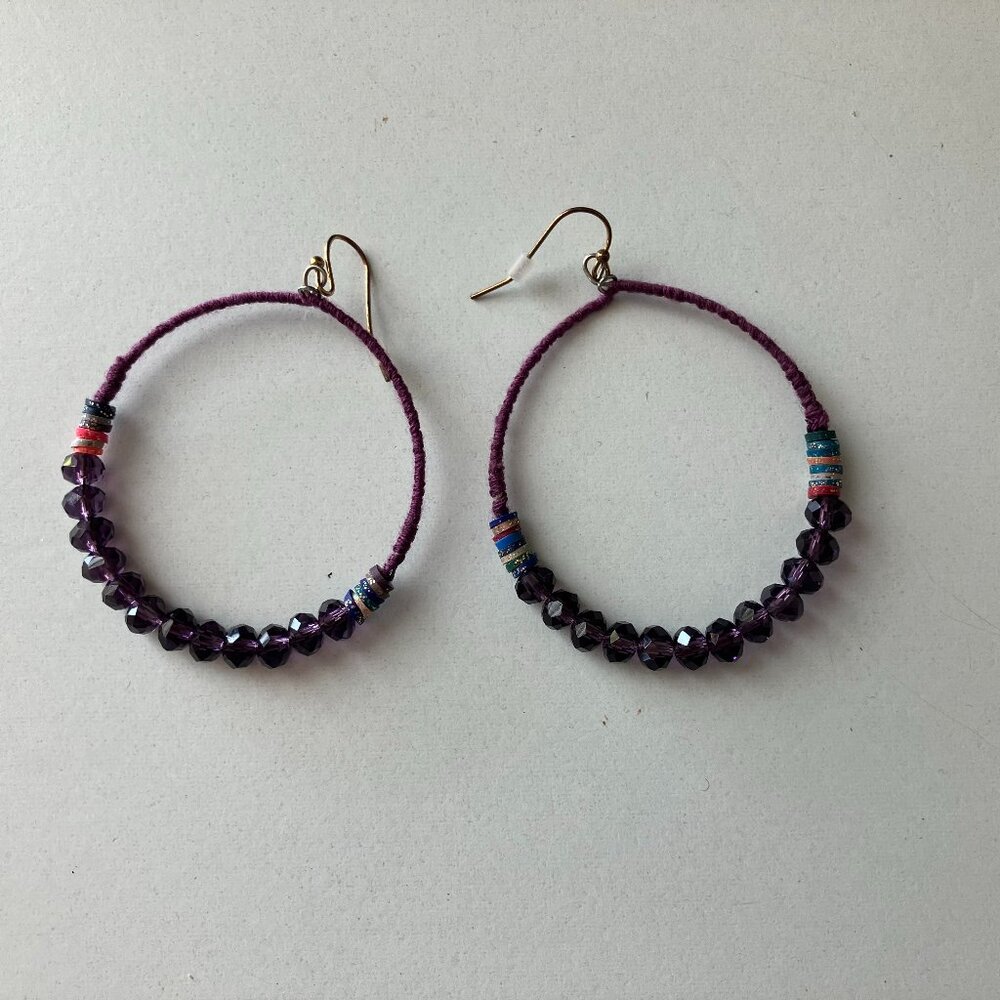Fun & Colorful Hoop Earrings - Picture 2 of 4